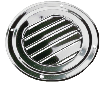 STAINLESS ROUND LOUVERED VENT-